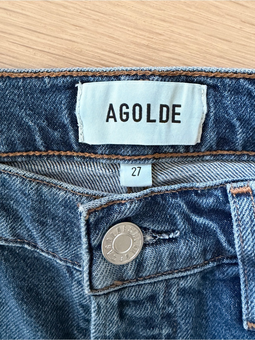 Agolde 90s Pinch Waist Crop Jean (Overcast) - Picture 3 of 6